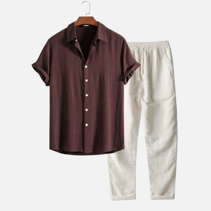 Men's Linen Outfit Set - Old Money Outfit