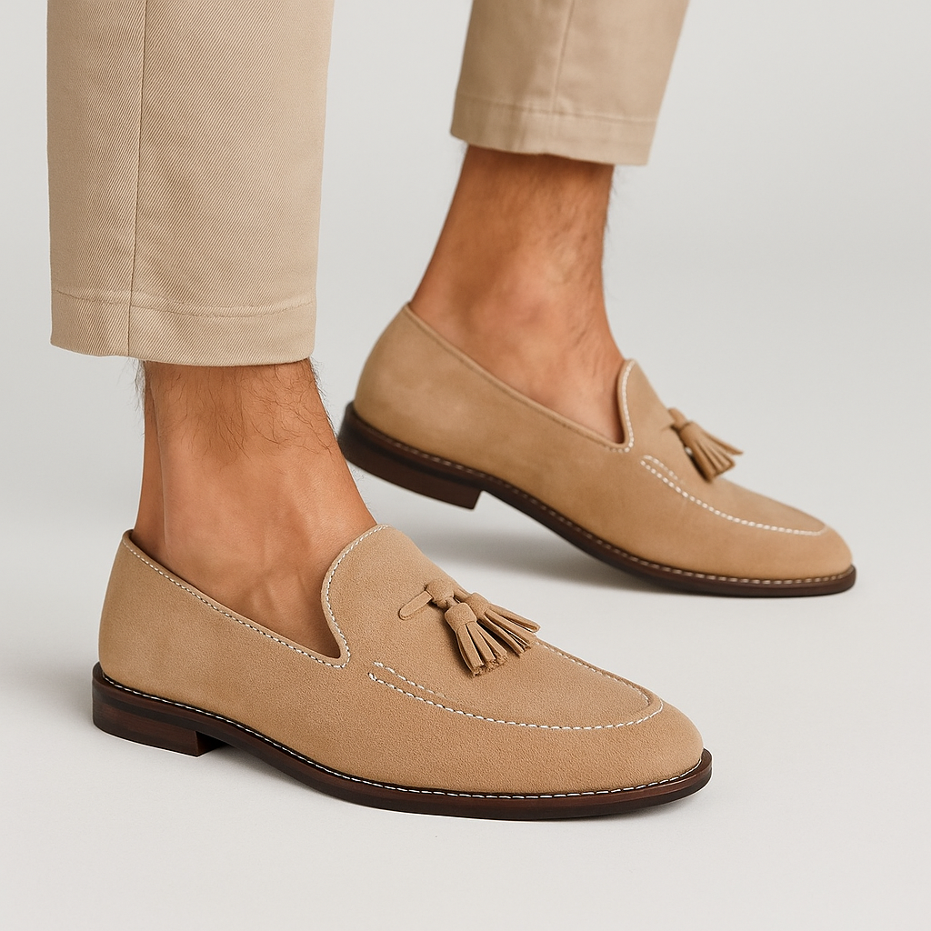 Men’s Suede Loafers – Premium Old Money Style Moccasins