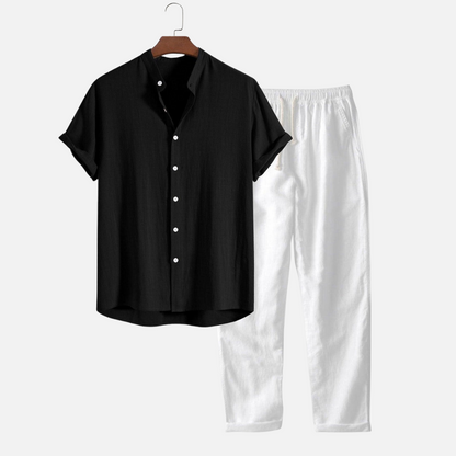 Men's Linen Outfit Set - Old Money Outfit