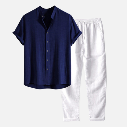 Men's Linen Outfit Set - Old Money Outfit