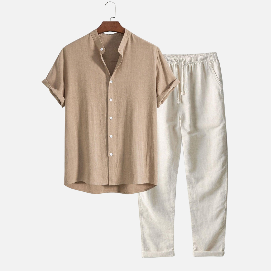 Men's Linen Outfit Set - Old Money Outfit