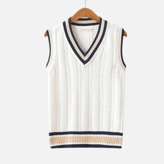 Men's Sleeveless Sweater - Old Money Sweater Pullover