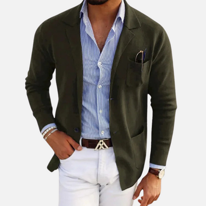 Men's Smart Blazer Jacket - Old Money Tailored Blazer
