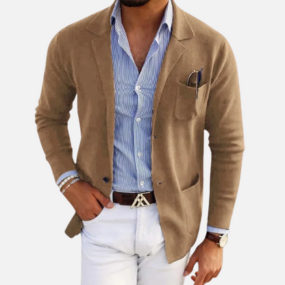 Men's Smart Blazer Jacket - Old Money Tailored Blazer