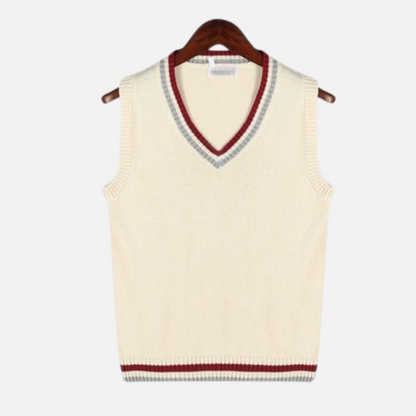 Men's Sleeveless Sweater - Old Money Sweater Pullover