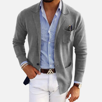 Men's Smart Blazer Jacket - Old Money Tailored Blazer
