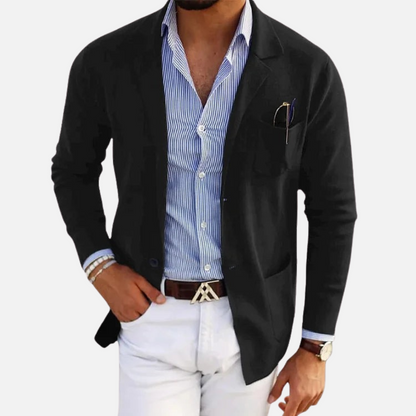 Men's Smart Blazer Jacket - Old Money Tailored Blazer