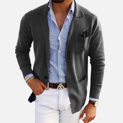 Men's Smart Blazer Jacket - Old Money Tailored Blazer