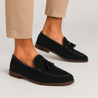 Men’s Suede Loafers – Premium Old Money Style Moccasins